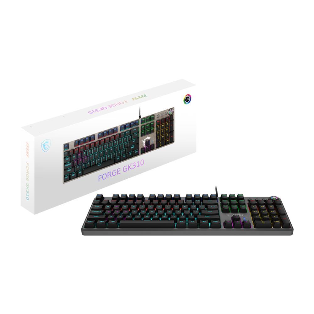 MSI Forge GK310 RGB Red Switch Kablolu Mekanik Oyuncu KlavyesiMsiGaming | KlavyeB06275