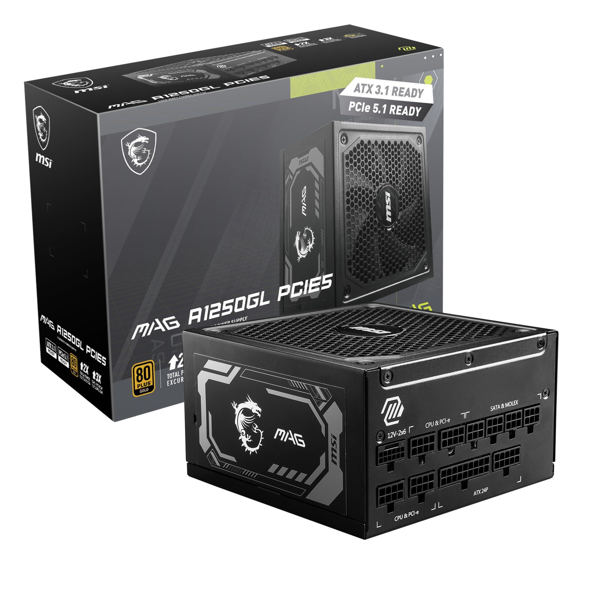 MSI MAG A1250GL PCIE5 1000W 80+ GOLD POWER SUPPLY.MsiYeni ÜrünlerAKAK92MSI0024