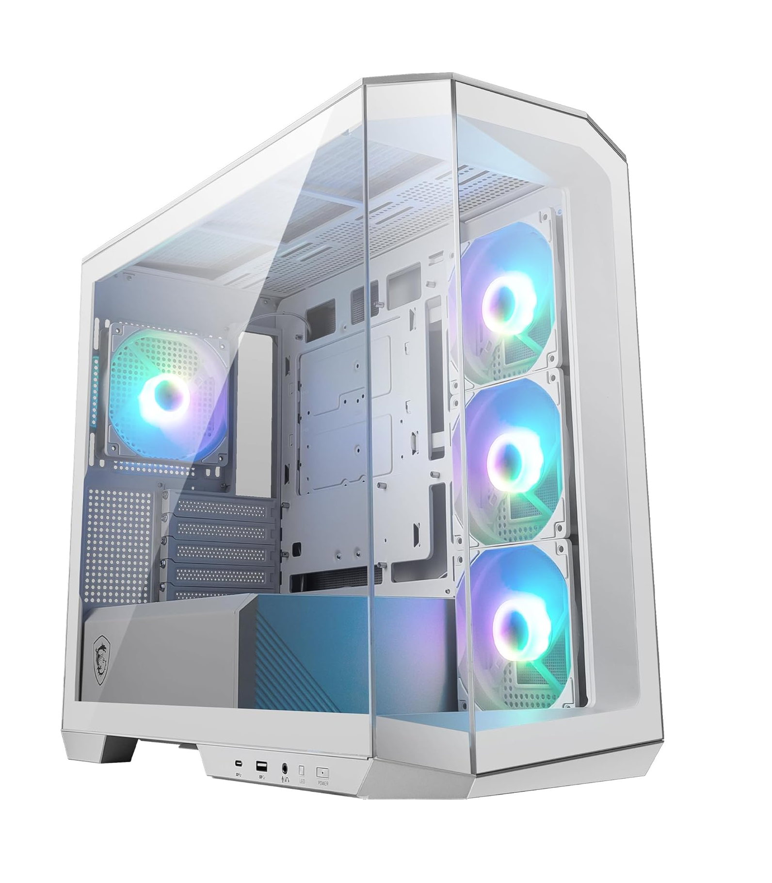 MSI MAG Pano M100R PZ ARGB Fanlı Beyaz Micro ATX Oyuncu KasasıMSIBilgisayar KasasıB07021