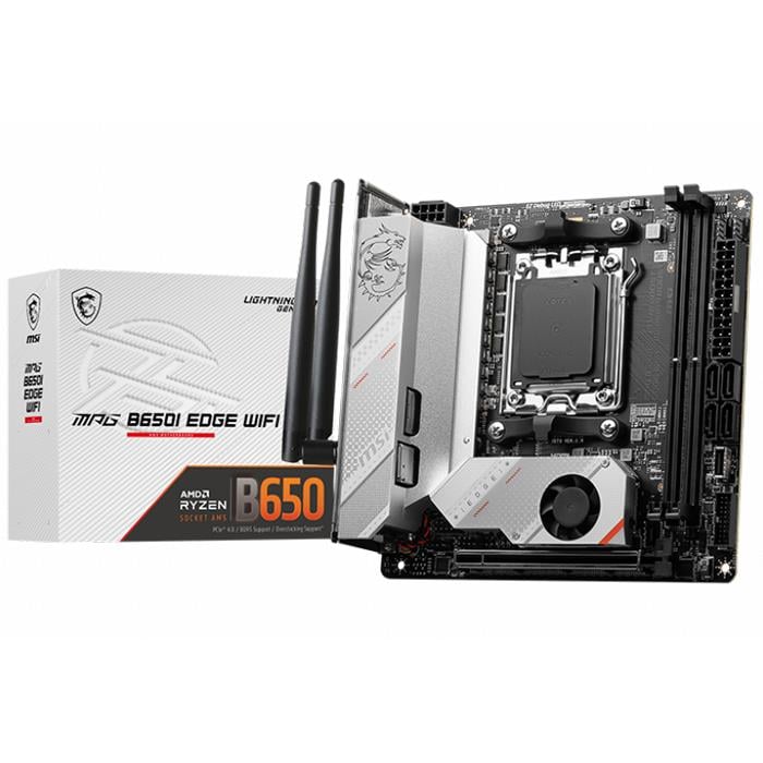 MSI MPG B650I EDGE WIFI DDR5 HDMI M.2 USB 3.2 LAN WİFİ MITX AM5