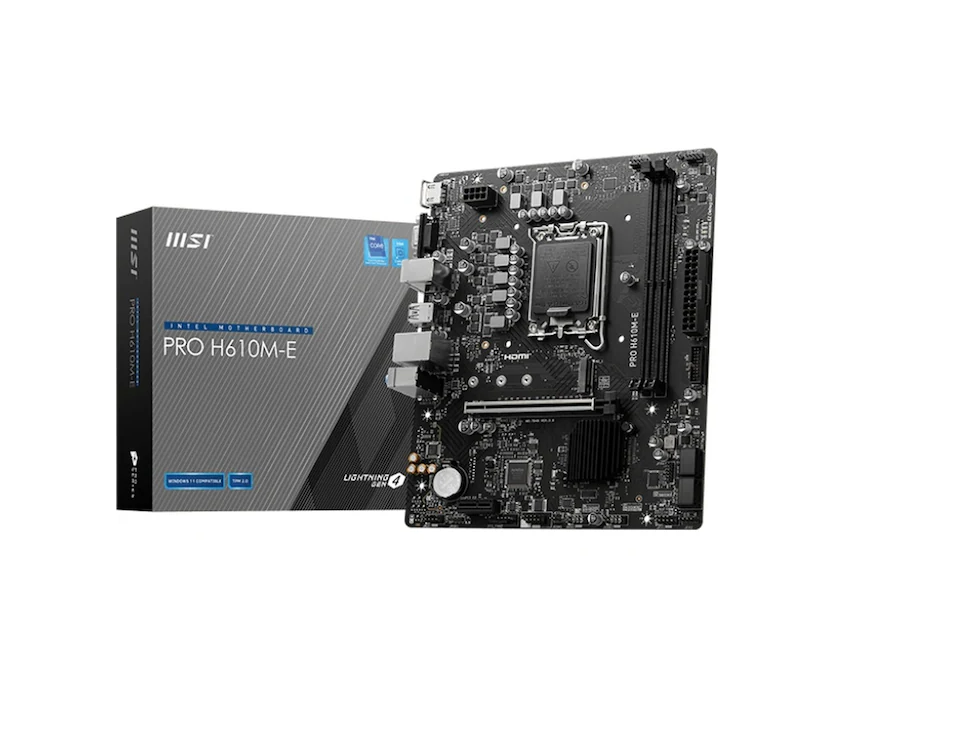 MSI Pro H610M-E Intel LGA1700 DDR5 Micro ATX AnakartMSIAnakartB05322