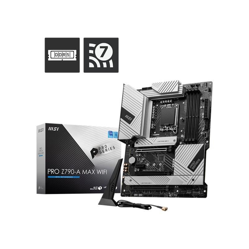 Msi Pro Z790-A Max WIFI DDR5 Intel Z790 Soket 1700 DDR5 7800(OC)MHz ATX Gaming (Oyuncu) AnakartMSIDiğer Ürünler100.15.10.0359