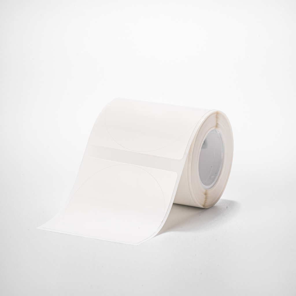 NIIMBOT T50 Etiket 50mm x 50mm (Tek Kolonda 1li) 150 adet Beyaz Yuvarlak (B1, B21S, B3S, B21 PRO)