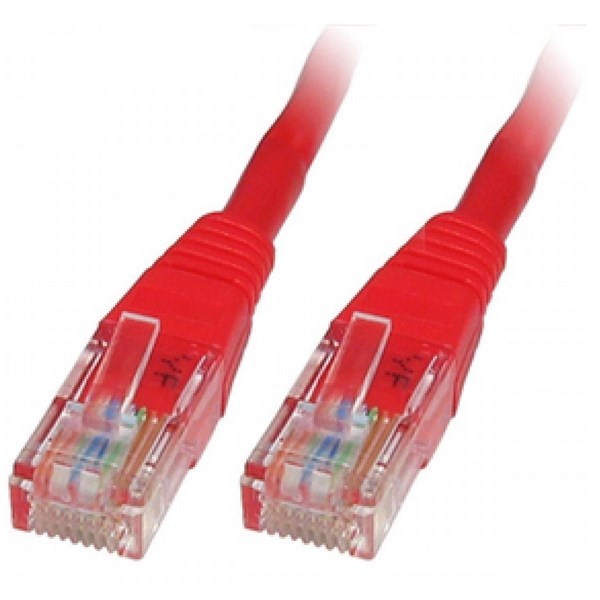 ODS 1metre CAT6 Utp LSZH Saf Bakır Kırmızı Patch Kablo (10'lu Paket)