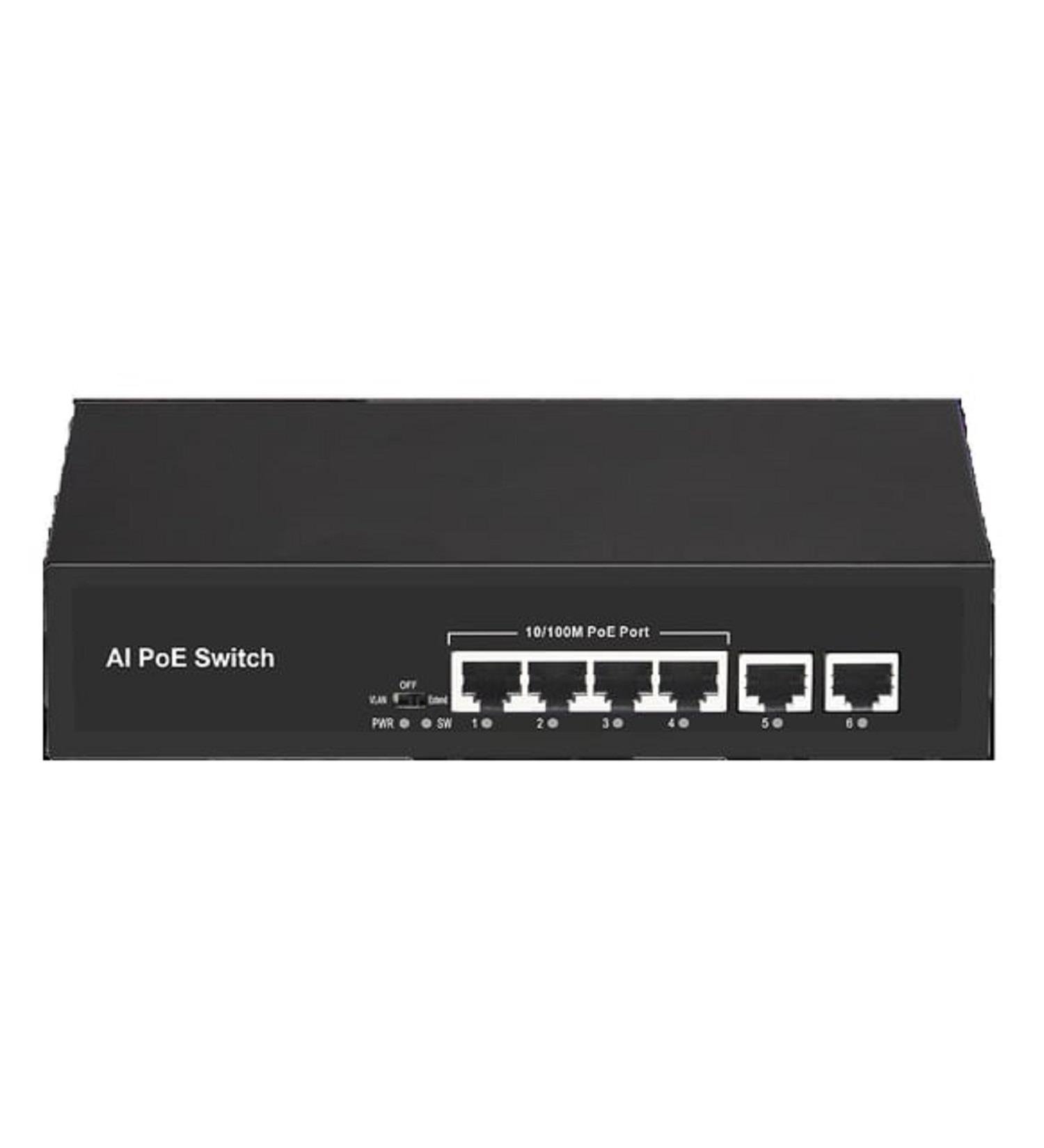 ODS 4port 60w FULL PoE 08ODS-4P1U1S GIGABIT 1X SFP Yönetilemez Switch.ODSSwitch1-45393