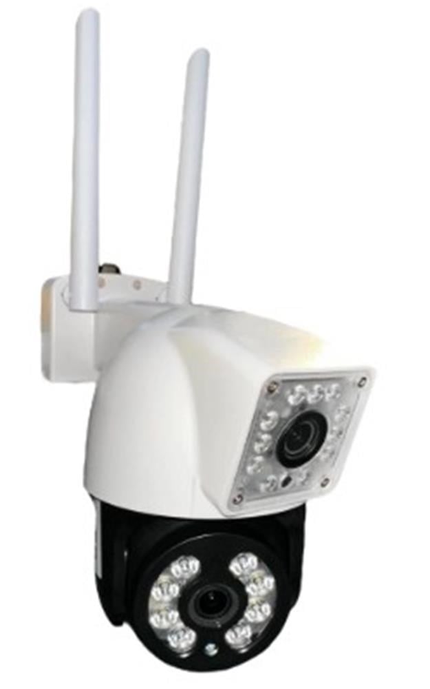 OKam O-Kam 3011 Çift Kameralı Full HD 4 MP Gece Görüşlü IP Wi-Fi PTZ Güvenlik Kamerası