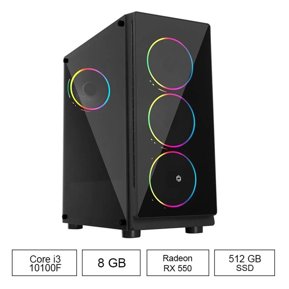 OXPC-3000 i3-10100F 8GB 512GB 8GB RX550 FDOS
