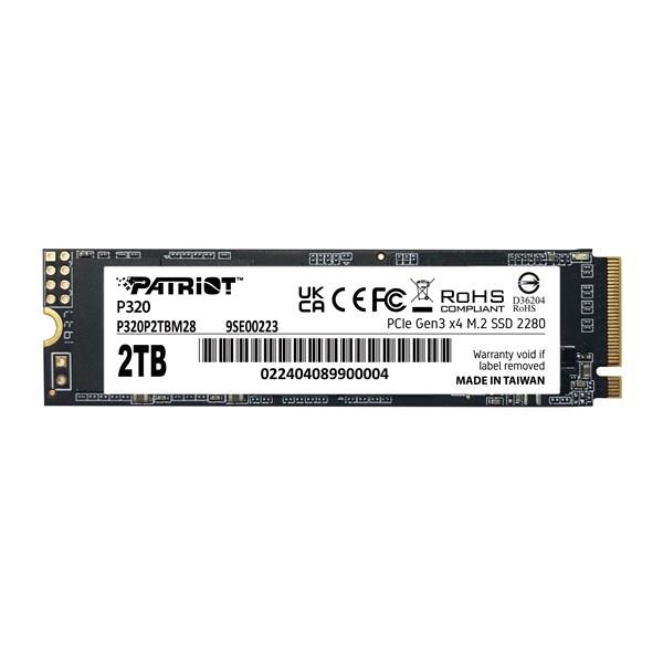 PATRIOT 2TB P320 P320P2TBM28 3000-2200MB/s M2 NVME GEN4 DİSK