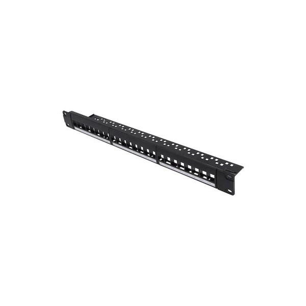 PG 1U 24port Cat6 Utp Boş Patch Panel PG-24-B