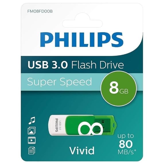PHILIPS 8GB USB 3.0 SNOW YEŞİL FM08FD00B/00