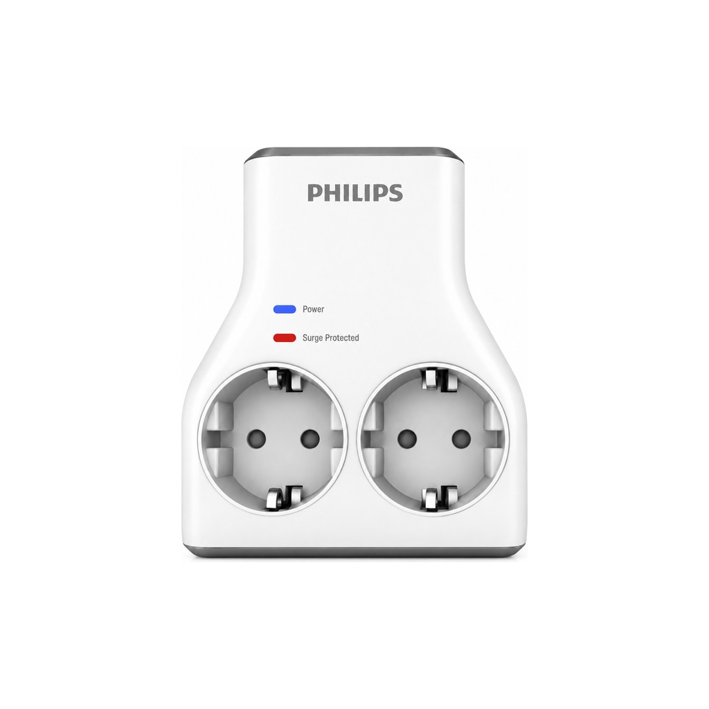 PHILIPS CHP7022W/62, 2li, Akım Korumalı Priz, 1140 Joules, (Beyaz)