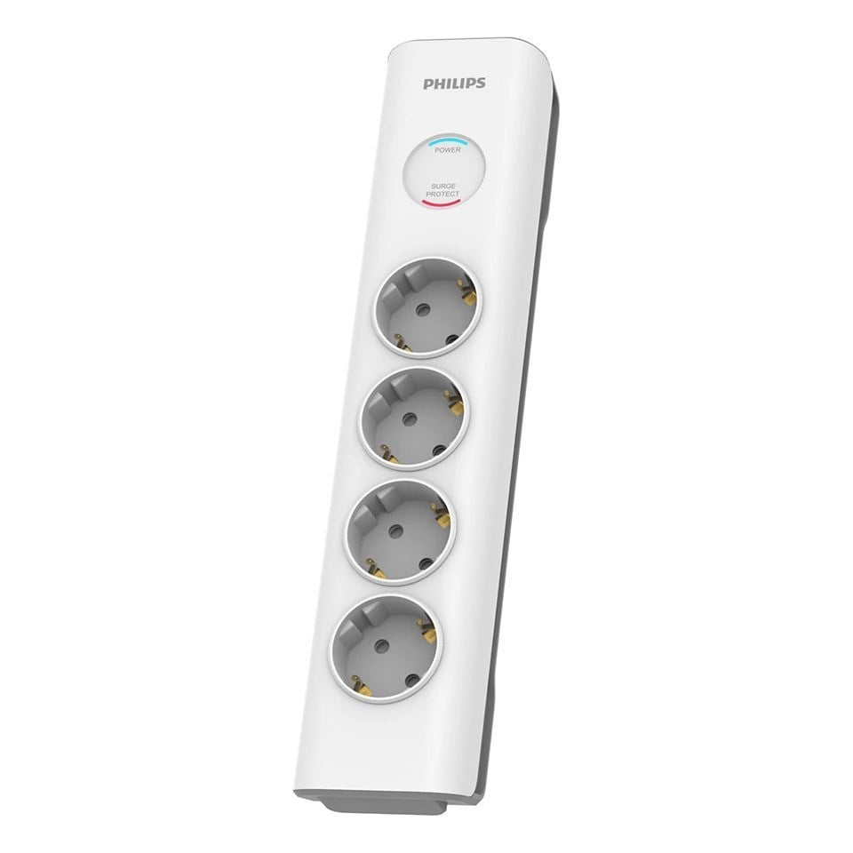 PHILIPS SPN7040WA/62 600J 4'LÜ / 2M AKIM KORUMALI PRİZ