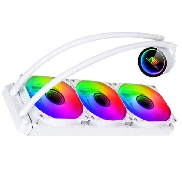 POWERBOOST 360mm DEEP PB-LCS-PI360-W ARGB Sıvı Soğutmalı AM5-1851p İşlemci Fanı Beyaz