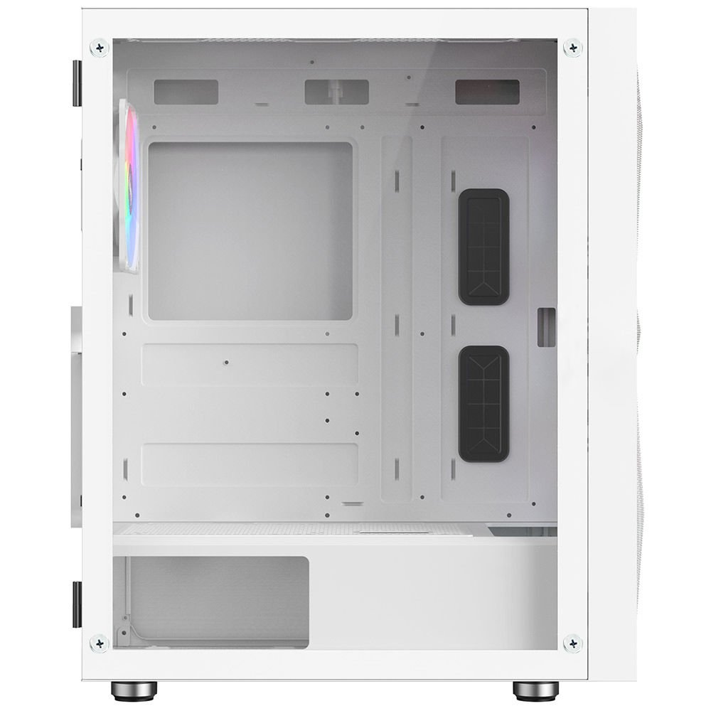 POWERBOOST PB-P3509BW 4-ARGB Fanlı Gaming Mid-Tower PC Kasası Beyaz