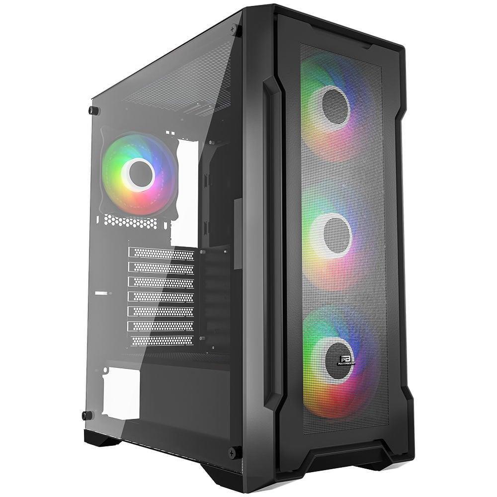 PowerBoost PB-PS6849B 650w 80+ Bronze USB 3.0 Mesh 4-12cm Rainbow Fanly Mid-T ATX