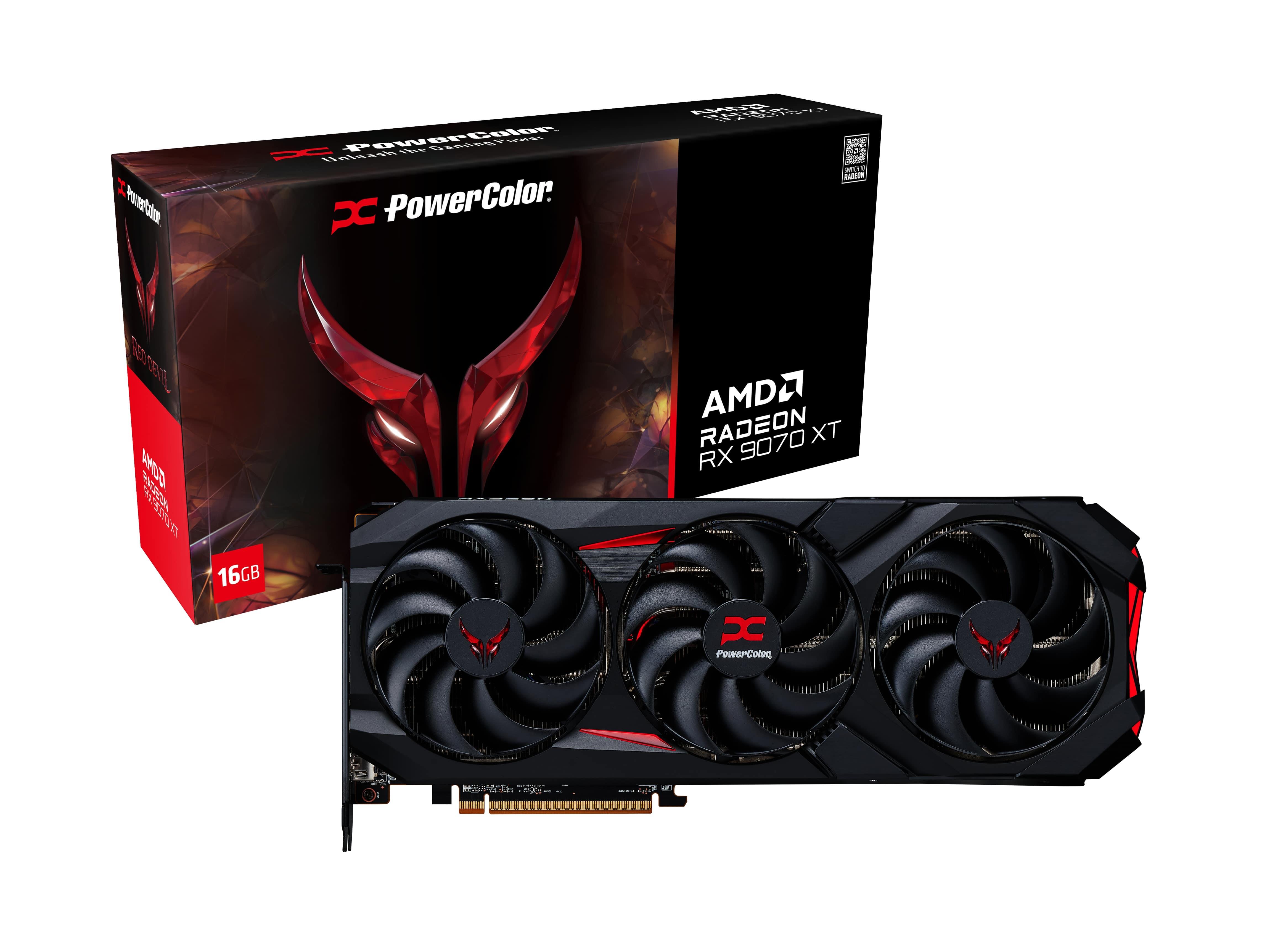 Gd Powercolor Mb Teknoloji | POWERCOLOR RED DEVIL RX9070XT 16G-E/OC GDDR6 256Bit