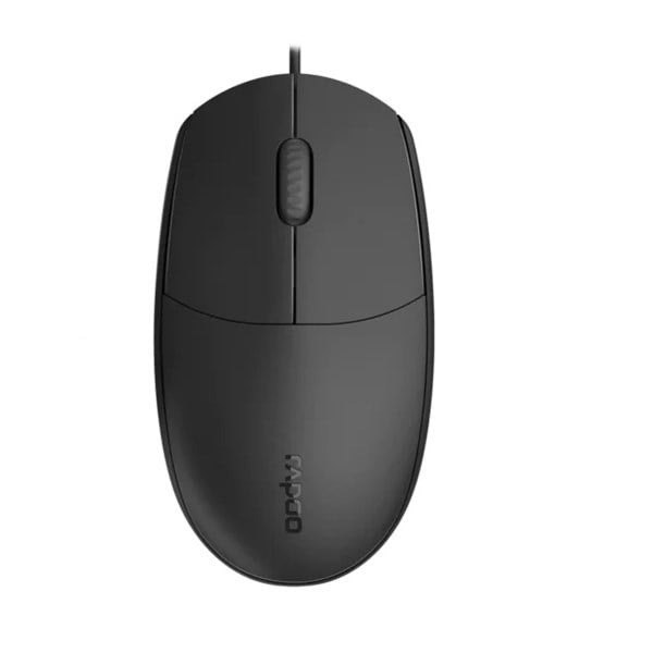 RAPOO N100C Kablolu 1000 dpi Optik Siyah Mouse 12345