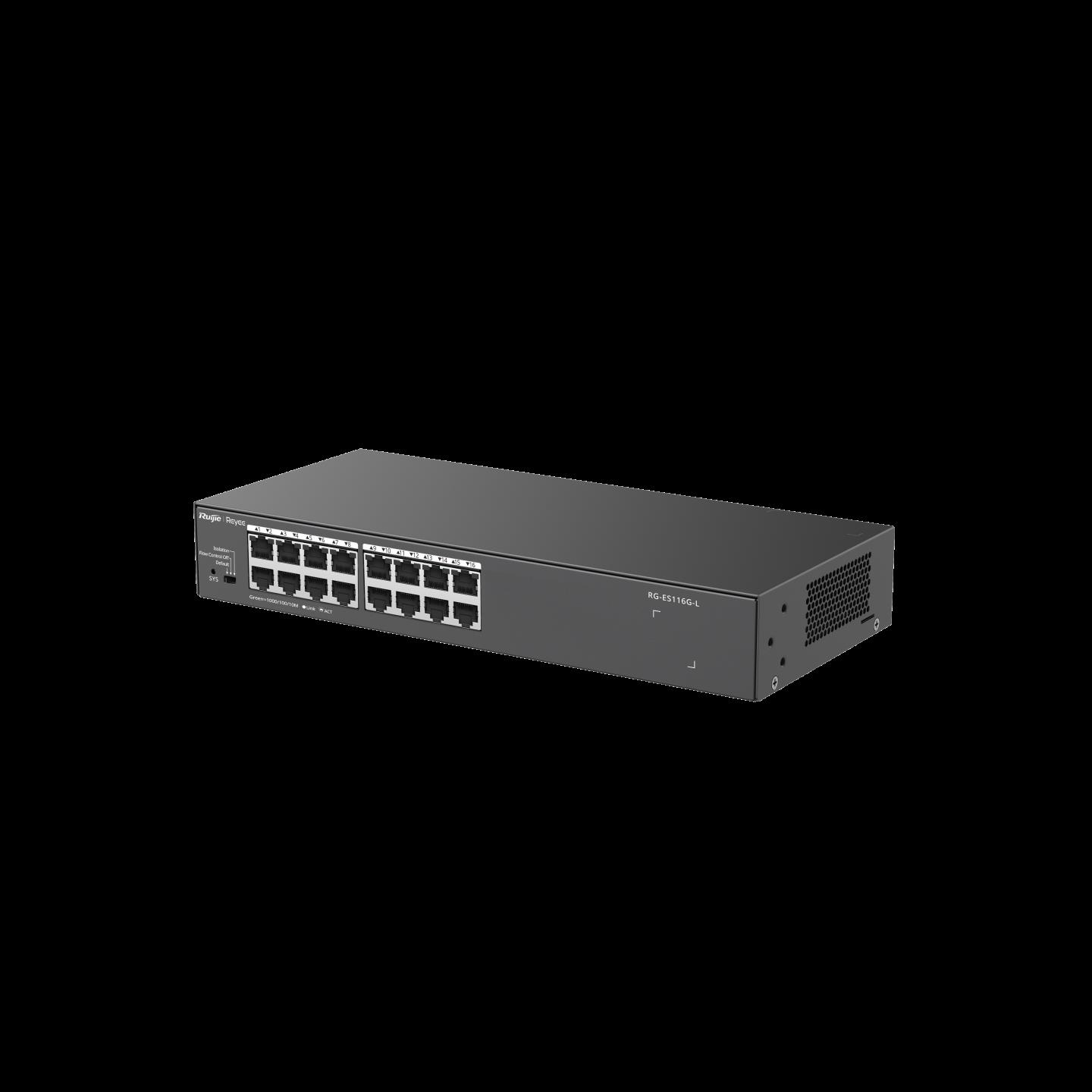RUİJİE-REYEE RG-ES116G-L 16xGE YÖNETİLEMEZ NETWORK SWİTCH