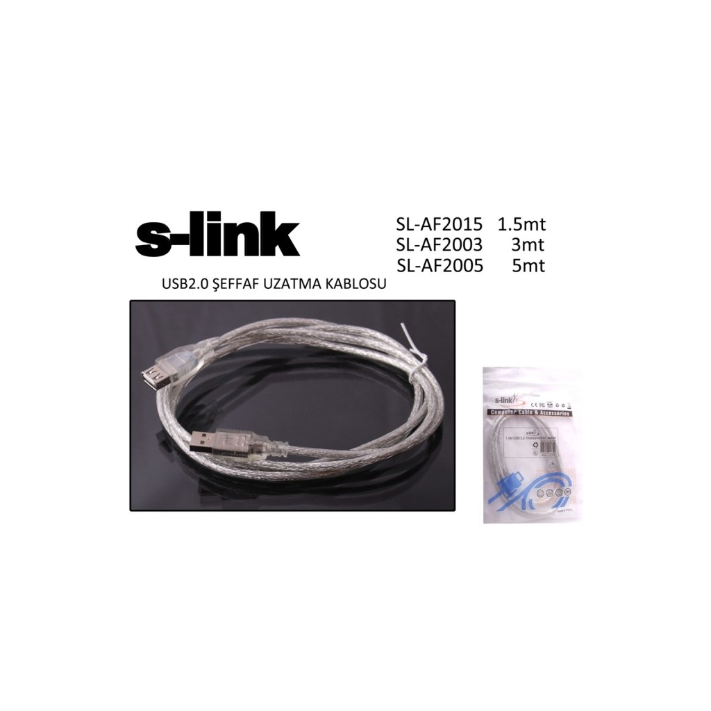 S-LINK SL-AF2003 USB Uzatma Kablosu 3Metre