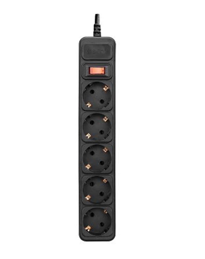 S-link SPG3-J-5 1.5m 306Joule 5Li Akım Kor.Siyah Priz