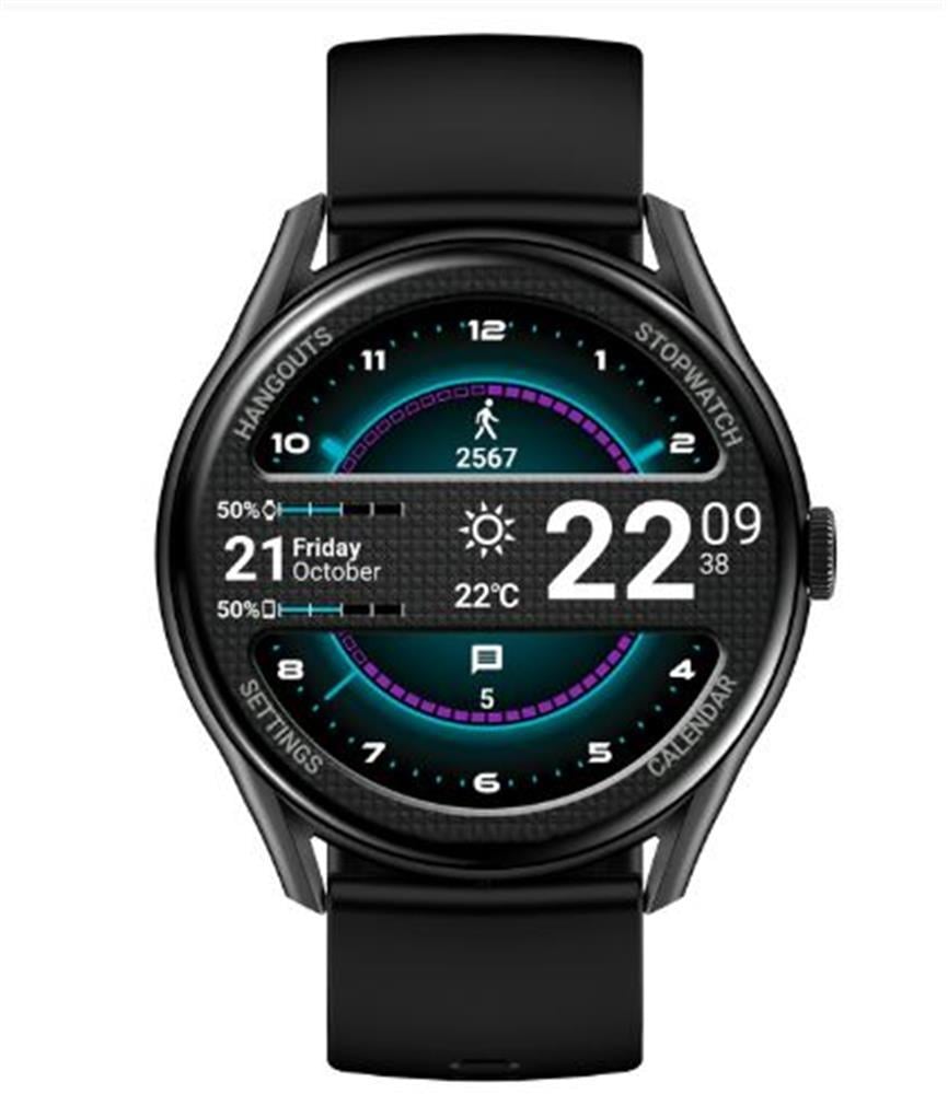 S-link W1 Clarity GloryFit + Bluetooth Uyumlu 1.43 Amoled Ekran 300mAh Bataryalı Siyah Akıllı Saat