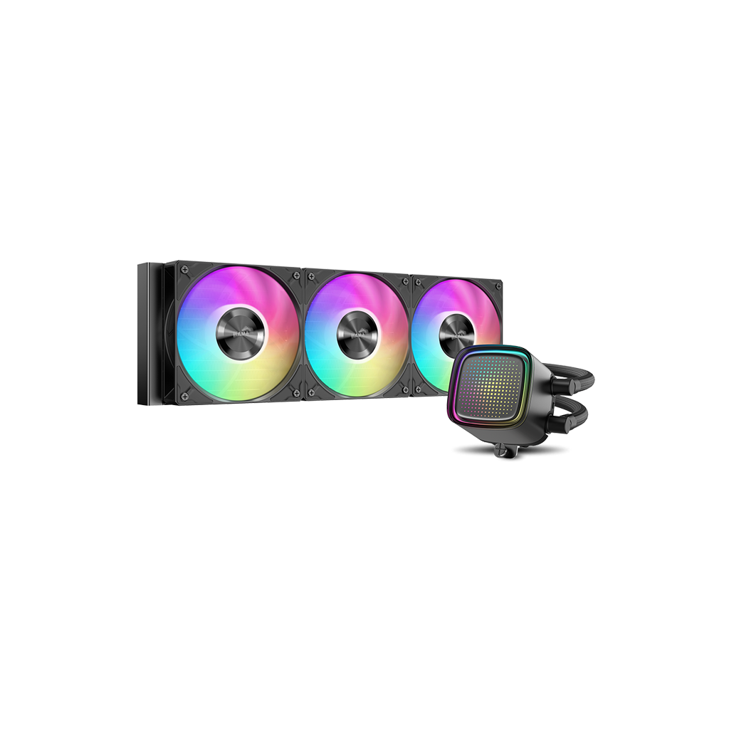 SAMA L50-360BK, Black, 360mm, 3x120mm ARGB Fan, CPU Sıvı Soğutma