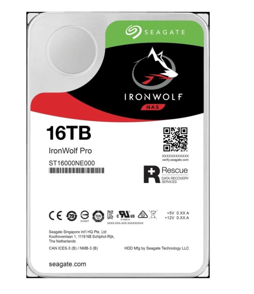 Seagate 16TB IronWolf ST16000NE000 SATA 3.0 7200 RPM 3.5