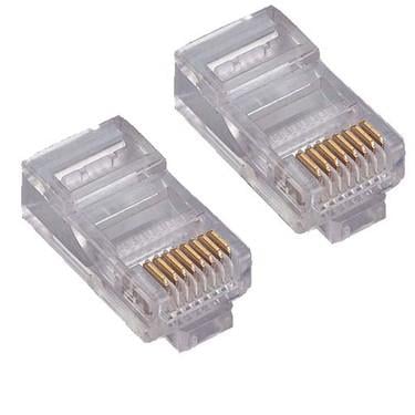 SPEED SP-U100-D CAT6 Rj45 DELİKLİ YENİ NESİL Konnektör-100 AdetSPEEDAğ Kabloları ve AdaptörleriB05575