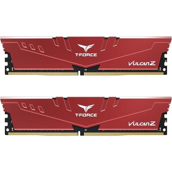 TEAM 32GB (2X 16GB) DDR4 3200MHZ CL16 DUAL KIT PC RAM T-FORCE VULCAN Z RED TLZRD432G3200HC16FDC01