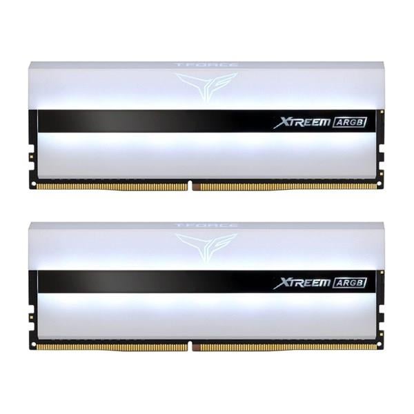 TEAM 32GB (2X 16GB) DDR4 3600MHZ CL18 RGB DUAL KIT PC RAM XTREEM RGB WHITE TF13D432G3600HC18JDC01