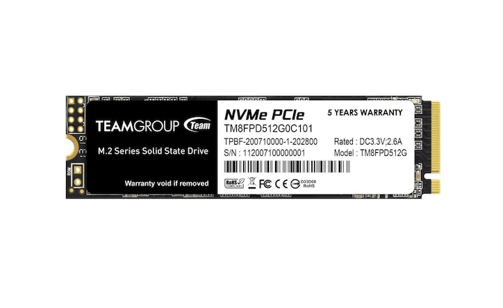 Team MP33 Pro TM8FPD512G0C101 PCI-Express 3.0 512 GB M.2 SSDTeamM2 NVME SSDB07520