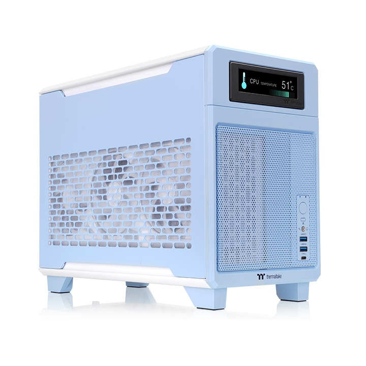 THERMALTAKE HYDRANGEA TR100 CA-11A-00SFNN-00 Gaming  Mini ITX PC Kasası Mavi