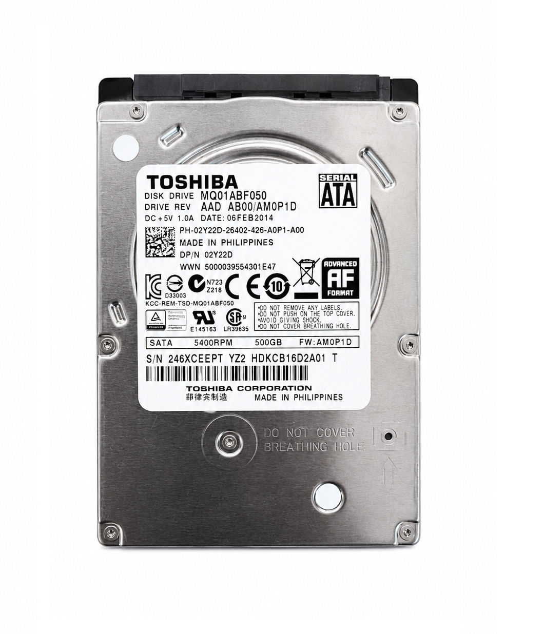 Toshiba MQ01ABF050 SATA 2.0 5400 RPM 2.5