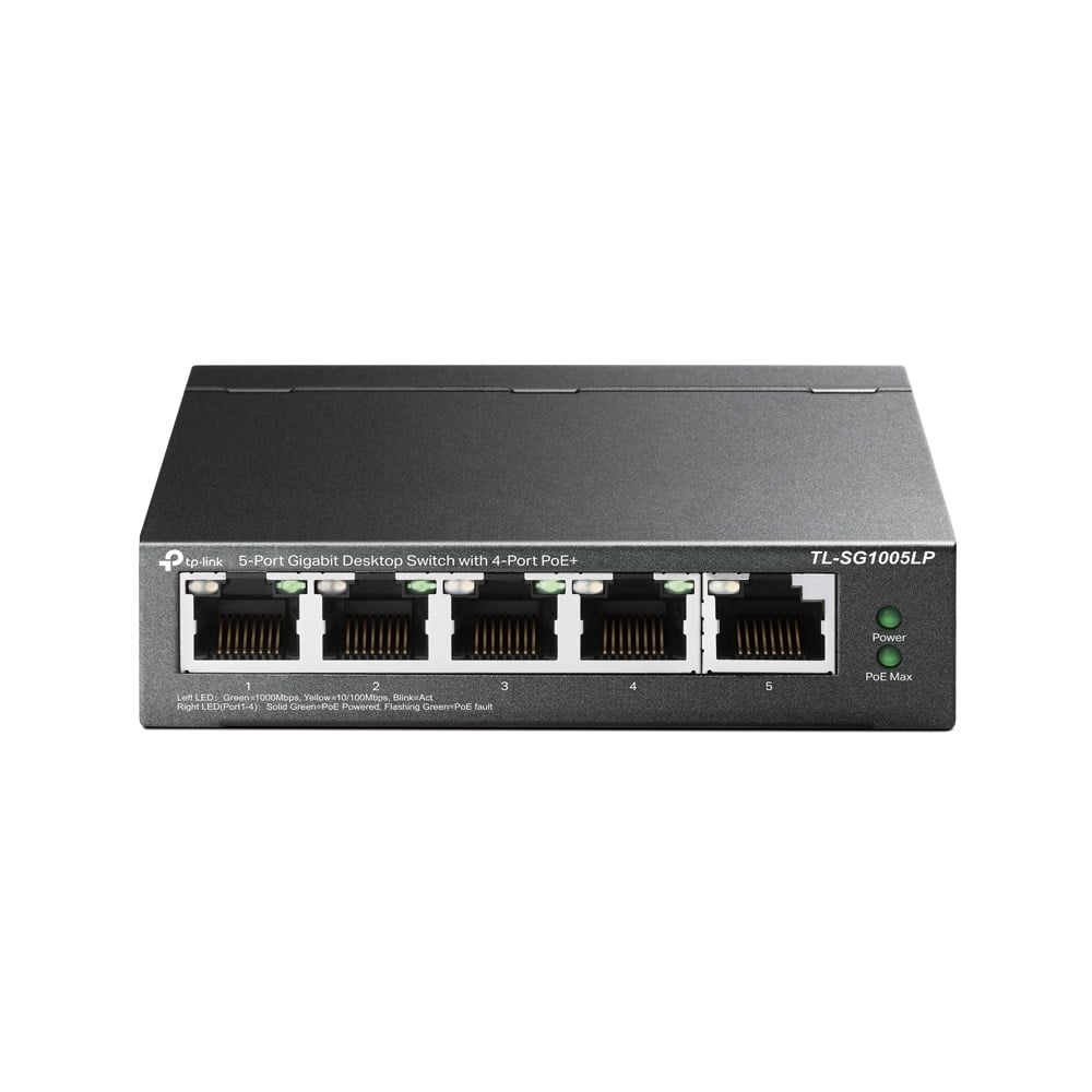 TP-LINK 4port PoE 40w Gigabit Switch TL-SG1005LP