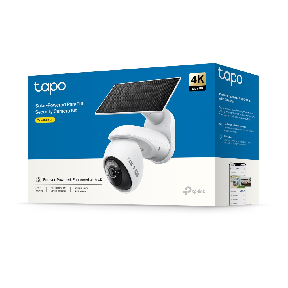TP-LINK 8MP 4MM Wıfı Kablosuz 360° Pan/Tilt 10000mAh IP Solar Kamera