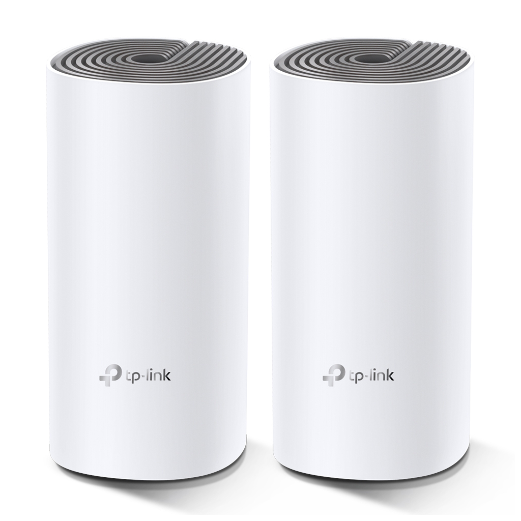 TP-LINK DECO-E4, AC1200, İkili Mesh, 300-867Mbps, Dual Band, 2Port Megabit Lan, 260m2 kapsama Alanı, Router, Geniş Alan İnternet Ağı Sağlayıcısı