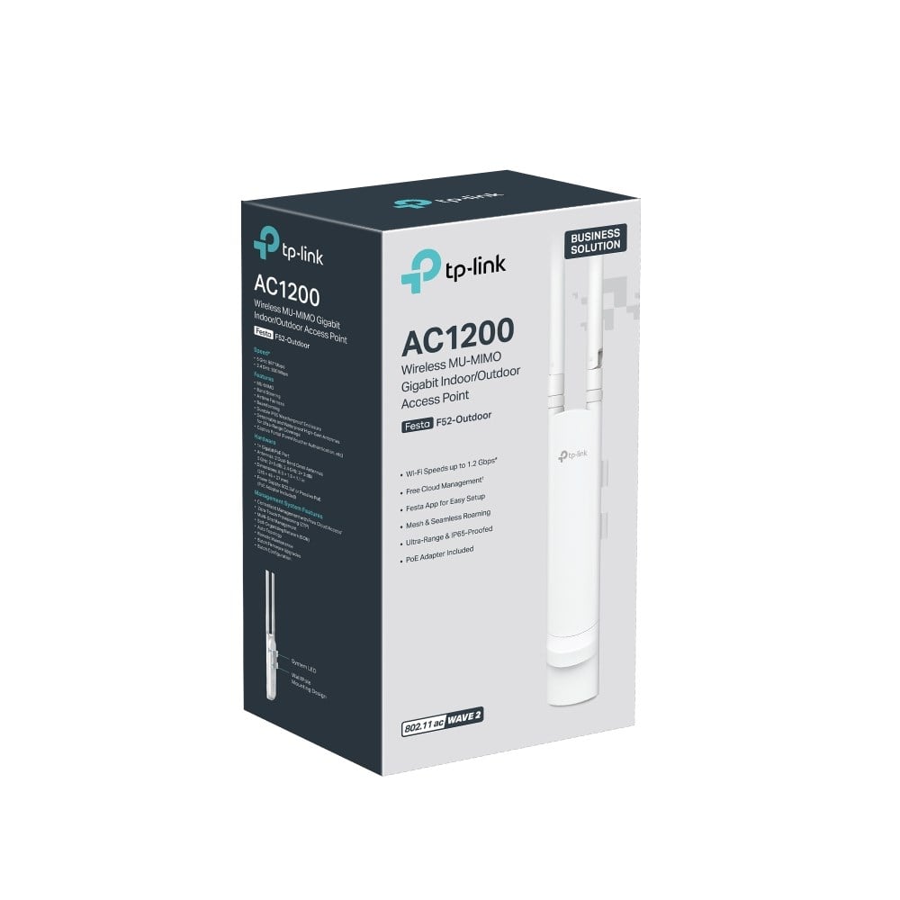 TP-LINK FESTA F52-OUTDOOR Dual Band ACCESS POINT AC1200 Dahili-Harici
