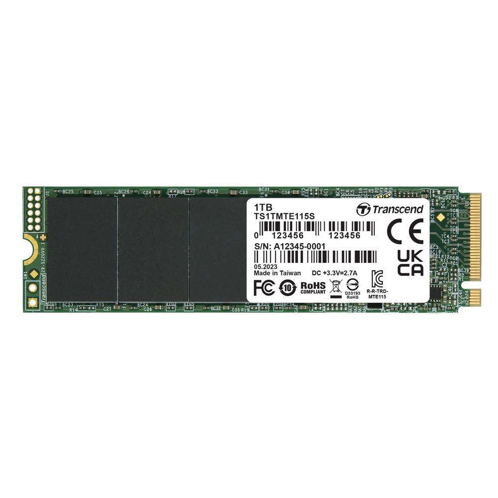 Transcend 1TB 115S 1TB TS1TMTE115S 3200-2000MB-s NVMe M.2 SSD Disk