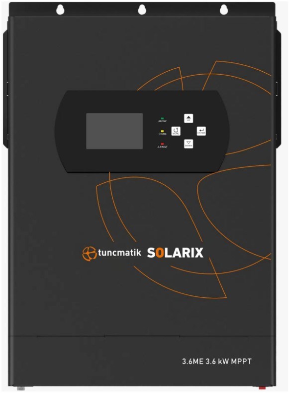 TUNÇMATİK 3.6kW SOLARIX TSK16101 24V 100A Akıllı OFF-GRID İnvertör