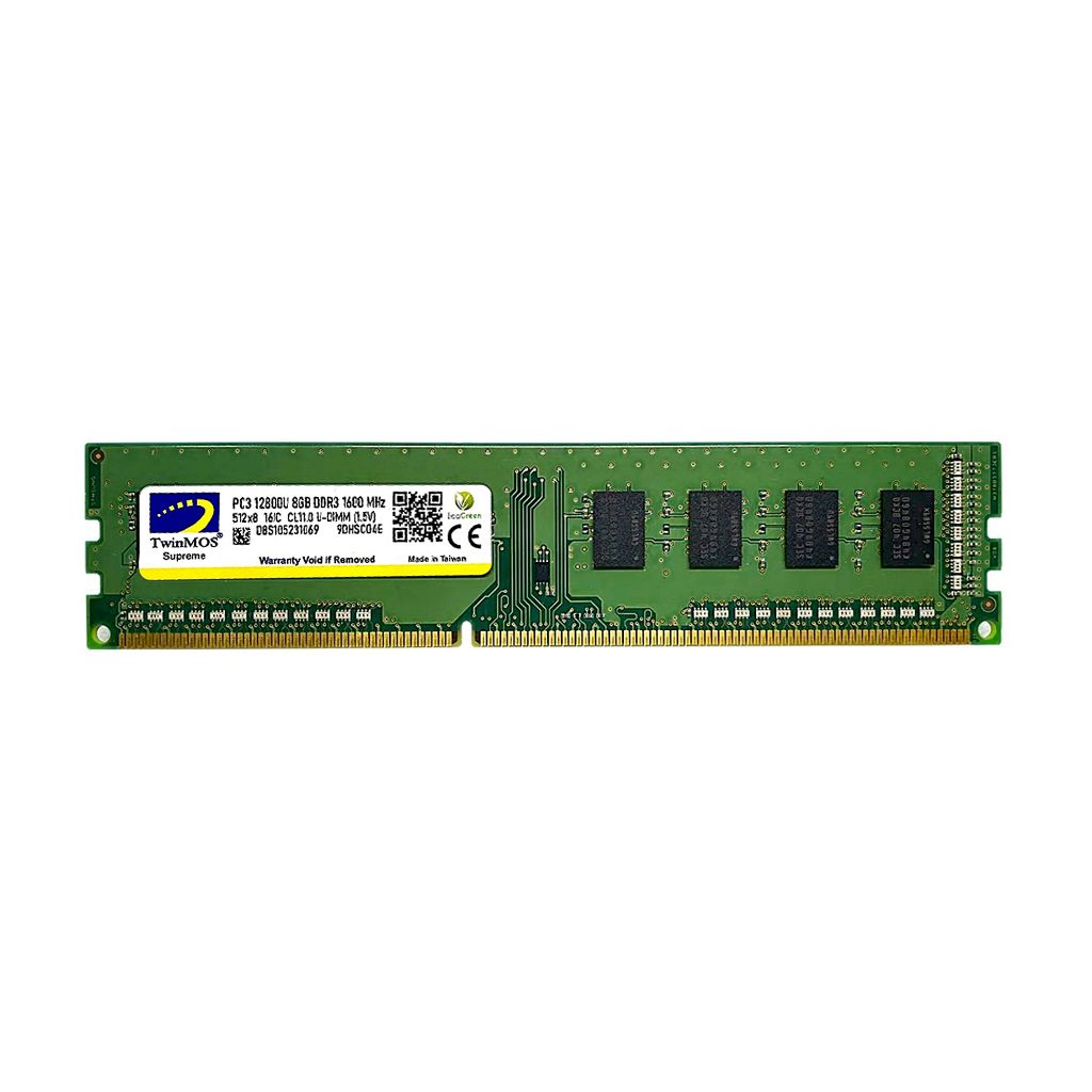 TwinMOS MDD38GB1600D, 8GB, DDR3, 1600MHz, 1.5V Desktop Ram