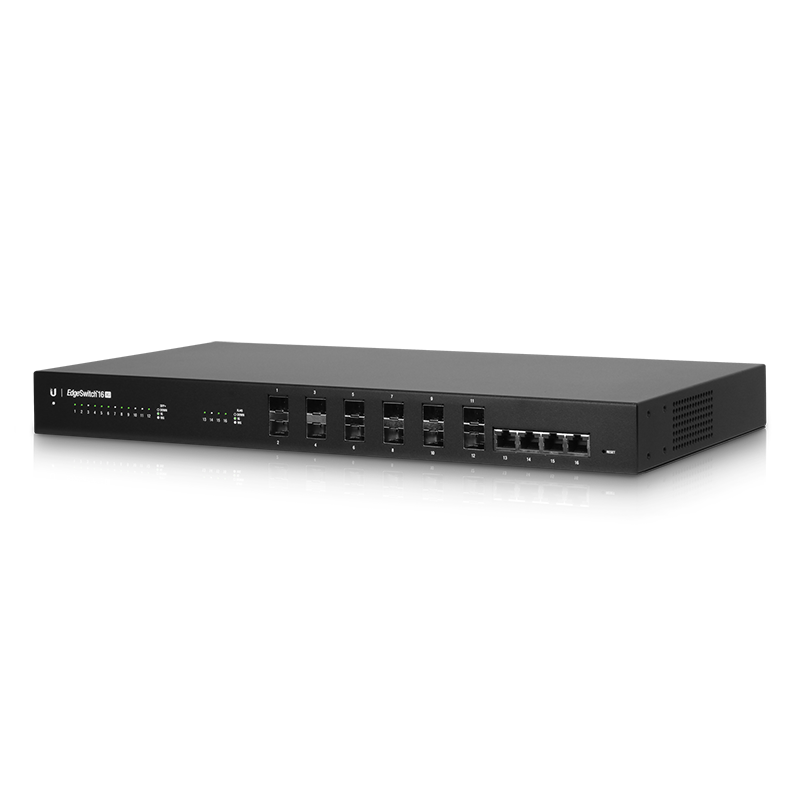 UBIQUITI 4port 12-SFP+ 10GbE Yönetilebilir Omurga Switch Edge ES-16-XG