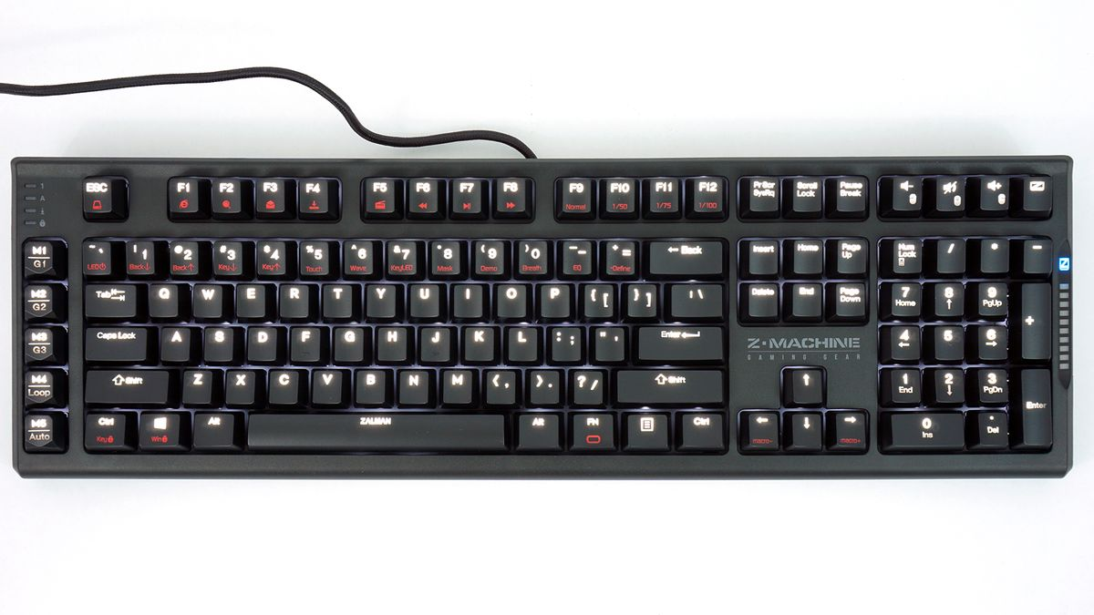 ZALMAN ZM-K700M Beyaz LED Aydınlatmalı MX Mekanik Oyuncu Klavye (USB)