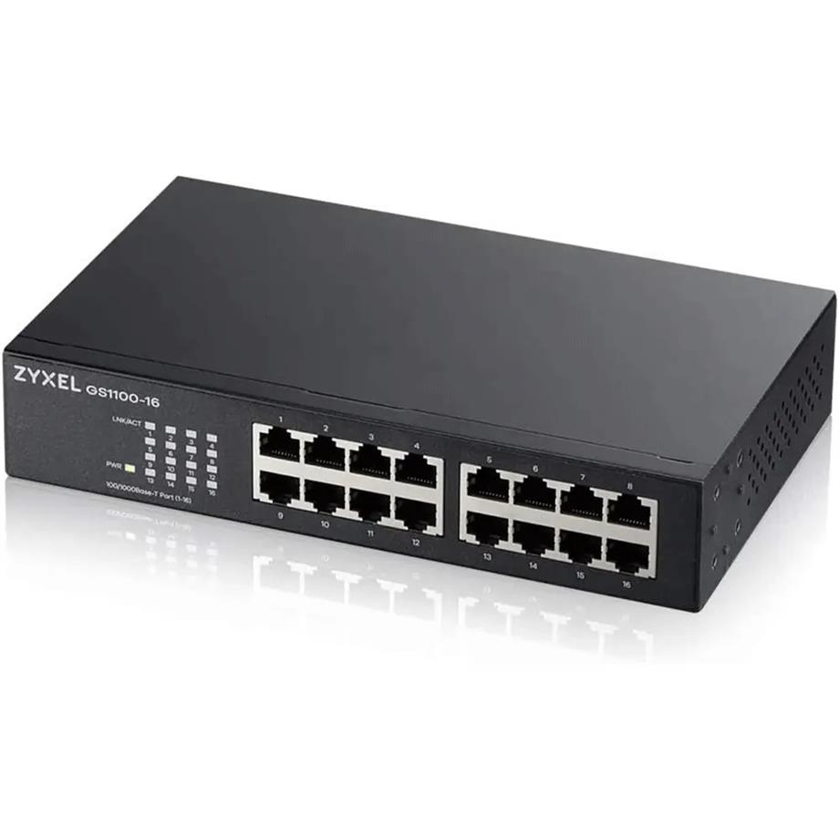 ZYXEL GS1100-16 16 PORT GB UNMANAGED SW V3 EU0103FZYXEL GS1100-16 16 PORT GB UNMANAGED SW V3 EU0103FZyxelSwitchB04644