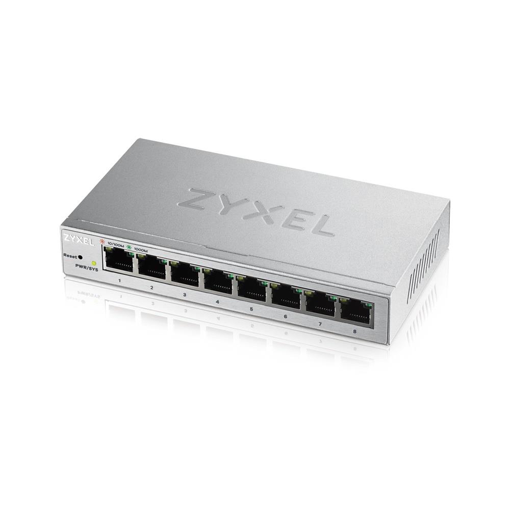 ZYXEL GS1200-8 8 PORT 10/100/1000 Mbps GIGABIT WEB YÖNETİLEBİLİR SWITCHZyxelSwitchB03879