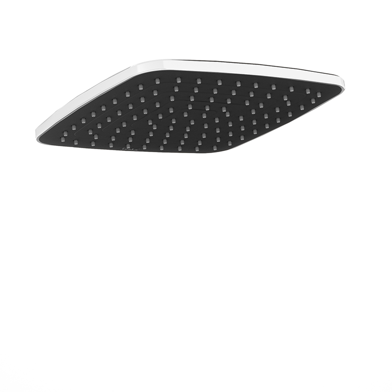 Teska23*23 cm Yeni Radius Slim Tepe Duşu-Krom&Siyah