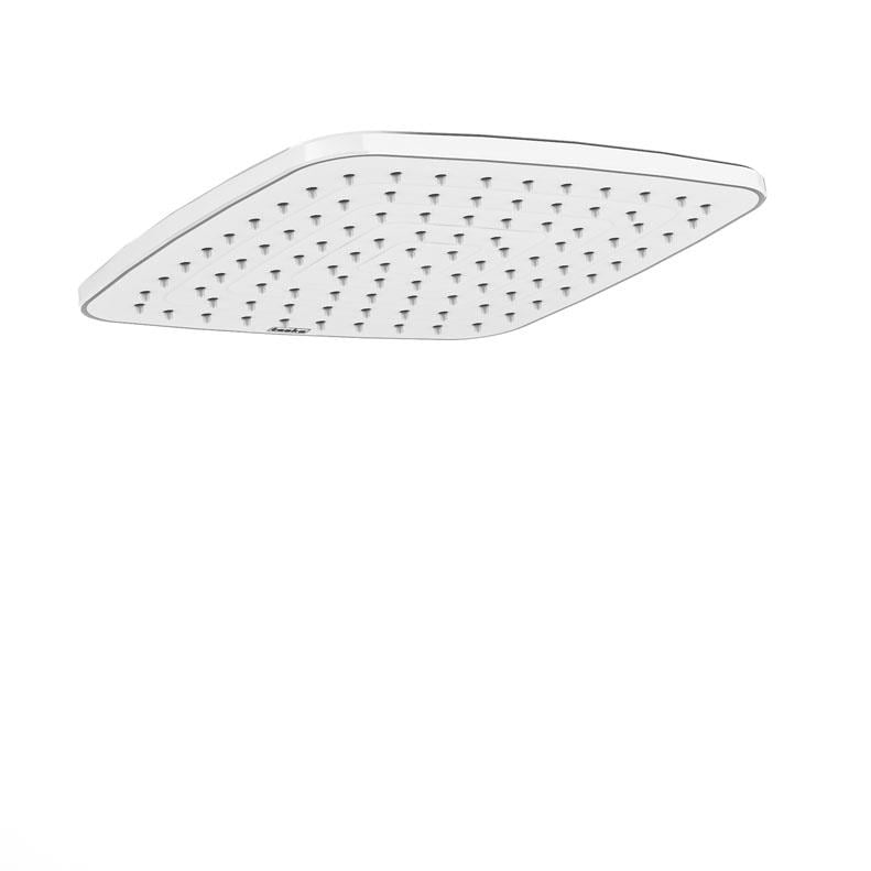 Teska23*23 cm Yeni Radius Slim Tepe Duşu-Krom&Beyaz