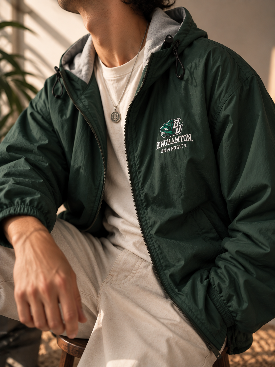 1990s Old School Hooded Ceket
