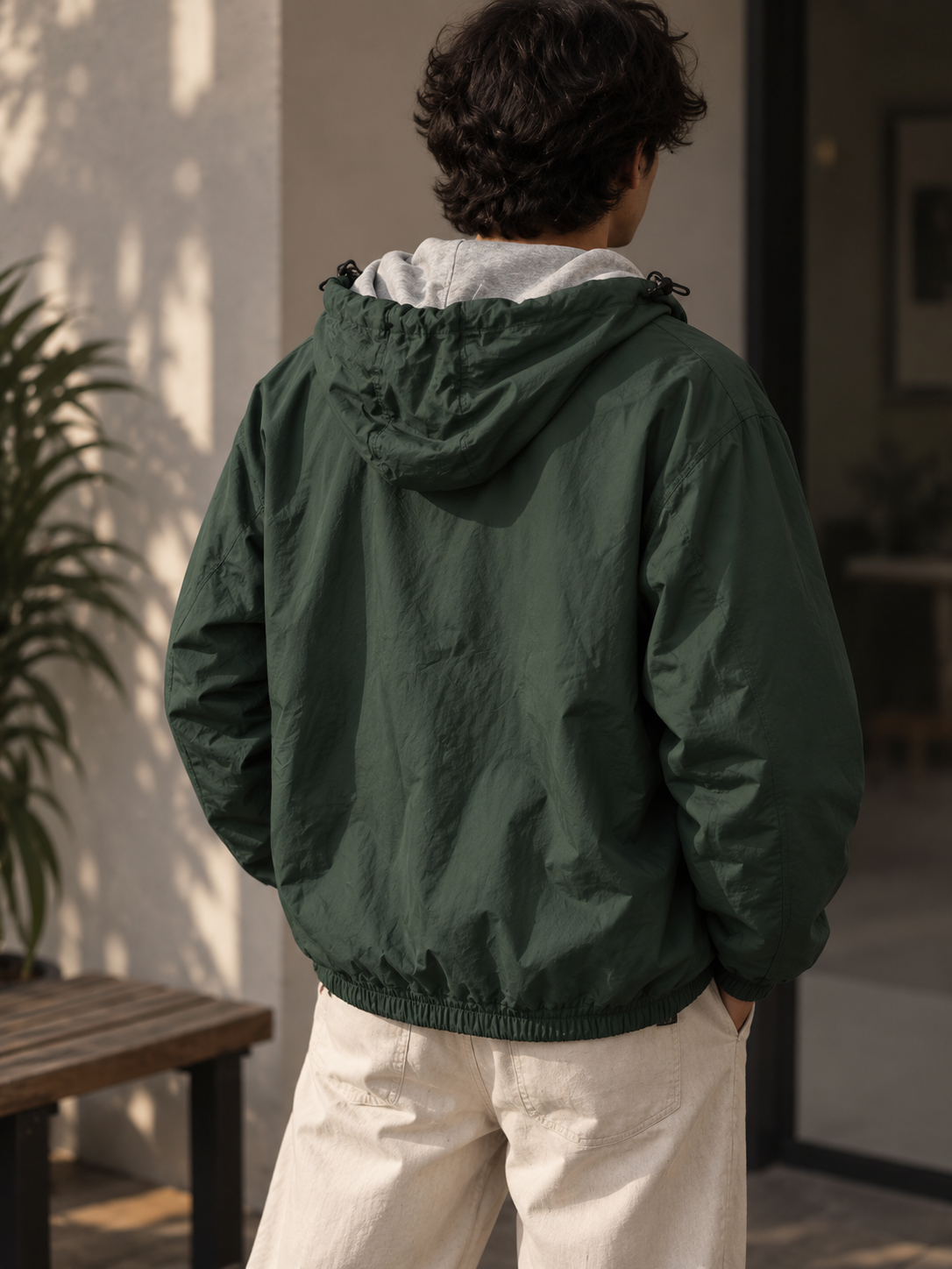 1990s Old School Hooded Ceket
