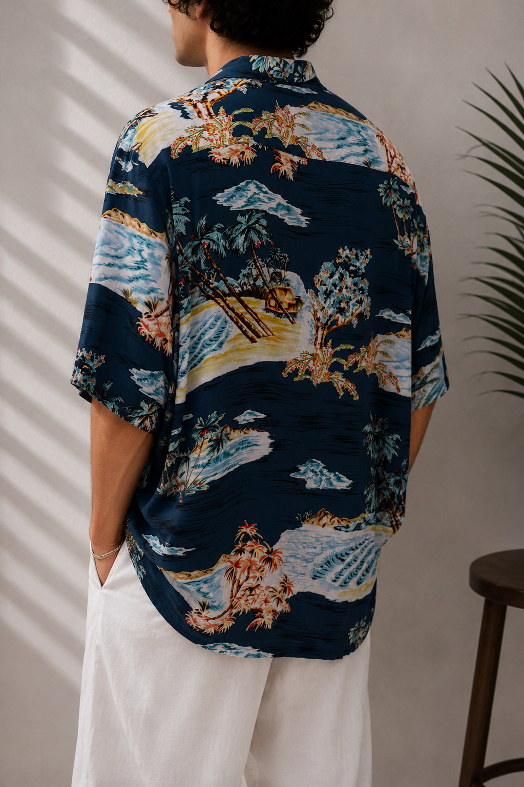 1990s Oversize Hawaii Gömlek