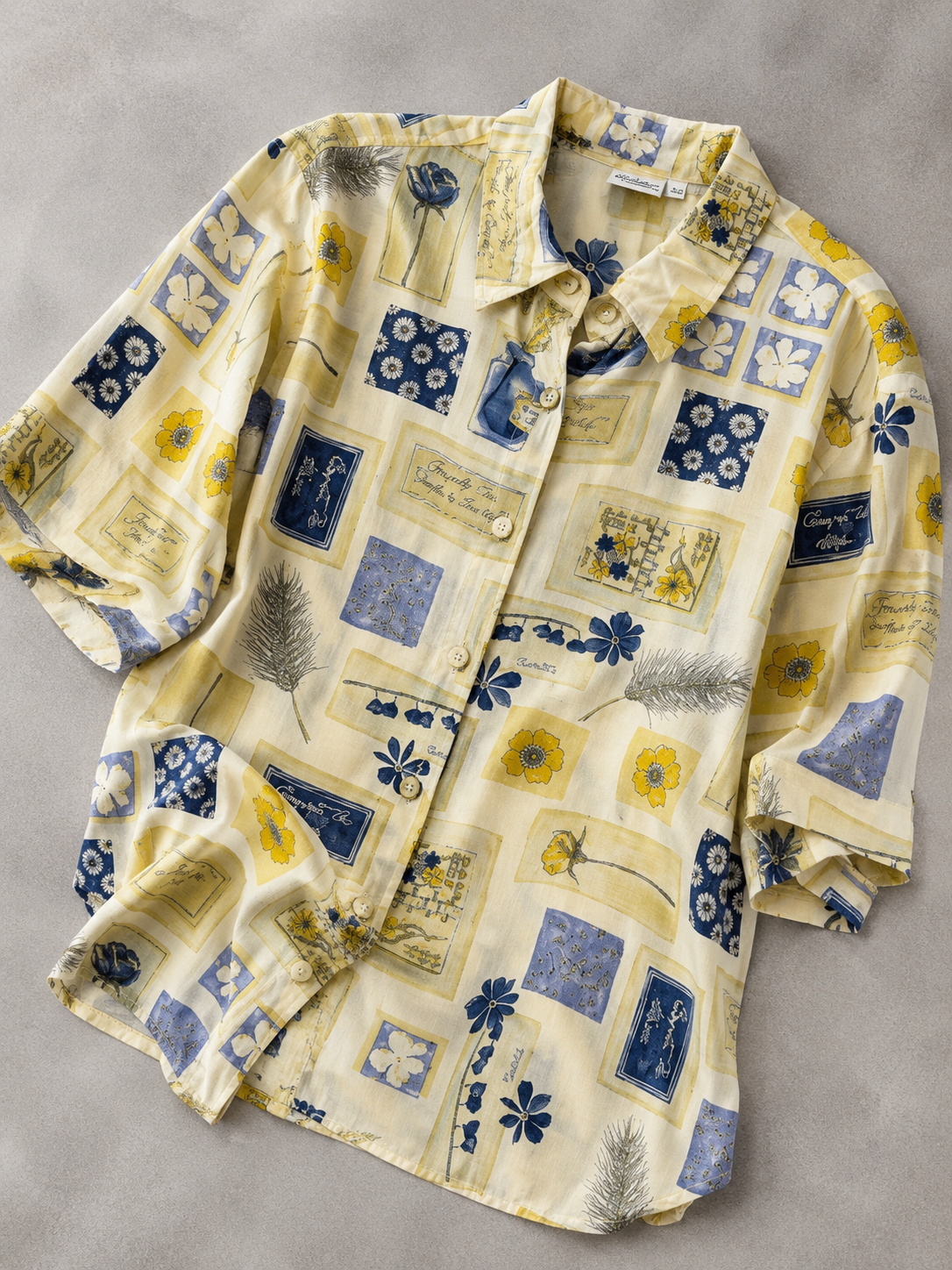 1990s Oversize Yves Gömlek